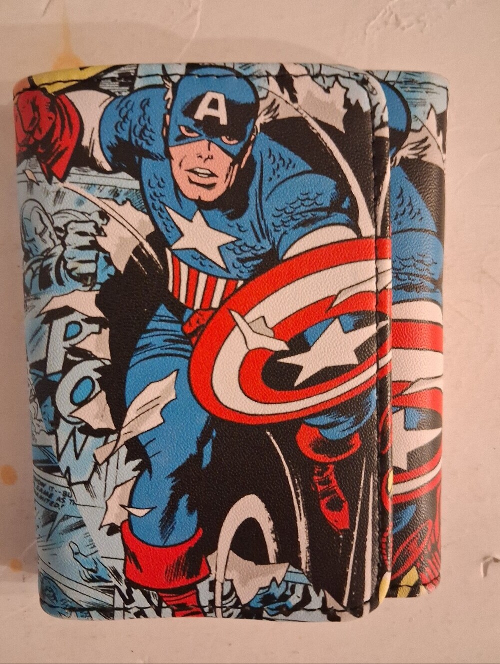 Marvel Comics Limited Addition Trifold Fold Leather Wallet Captain America